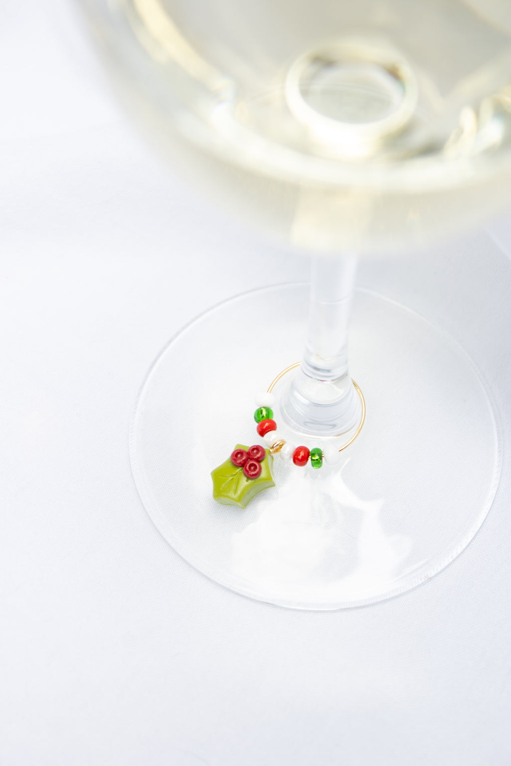 Clay Christmas Wine Glass Charms