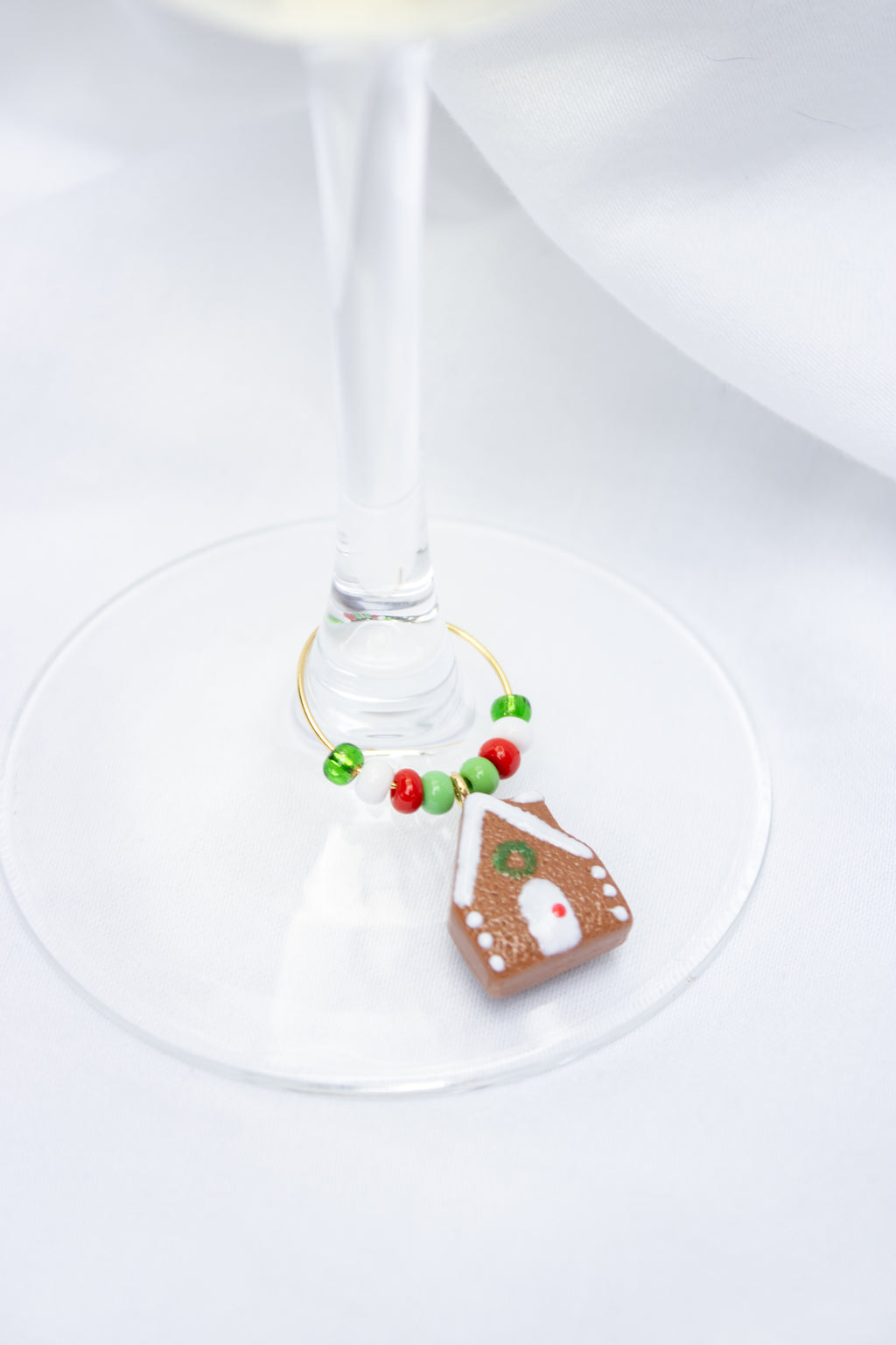 Clay Christmas Wine Glass Charms
