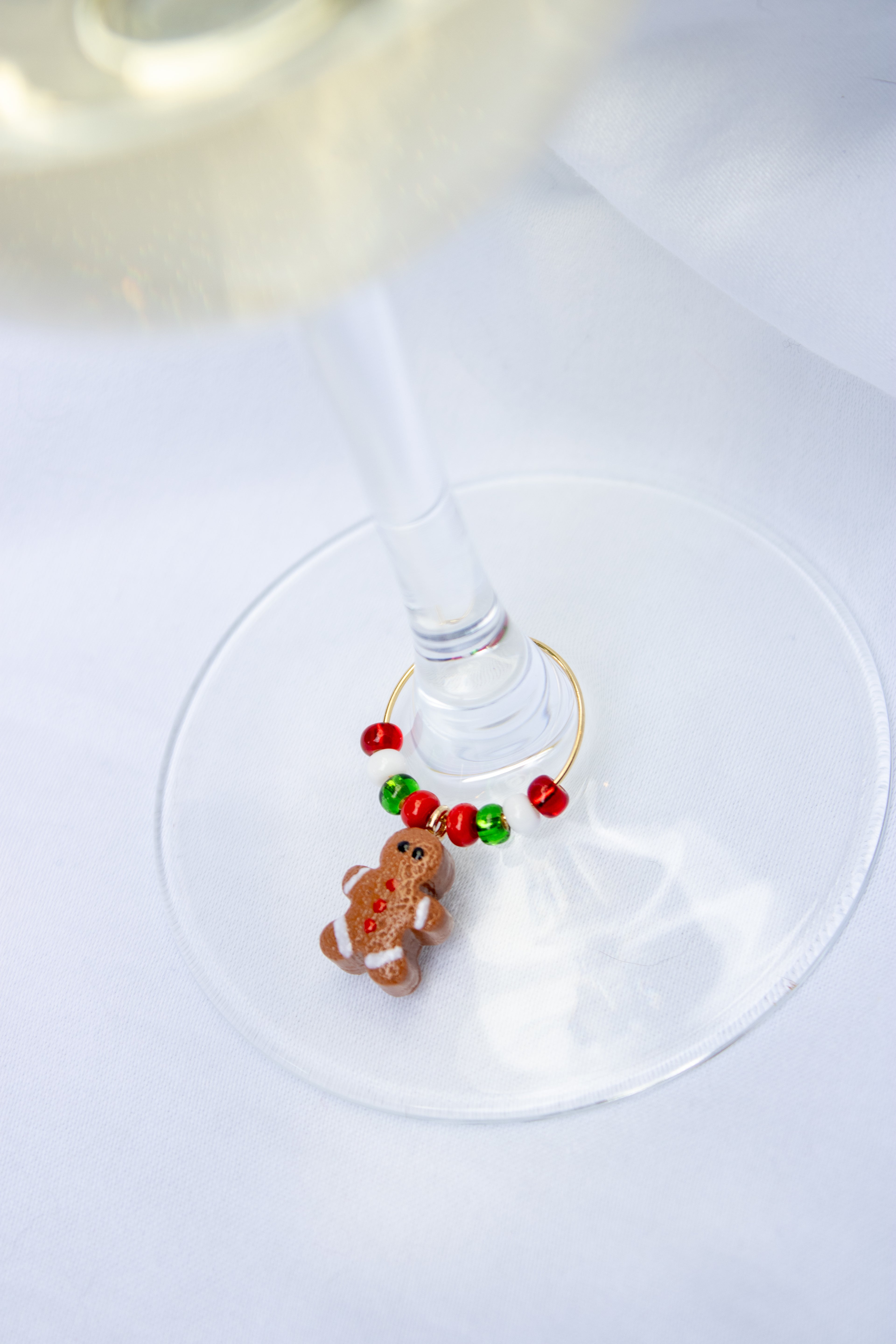 Clay Christmas Wine Glass Charms