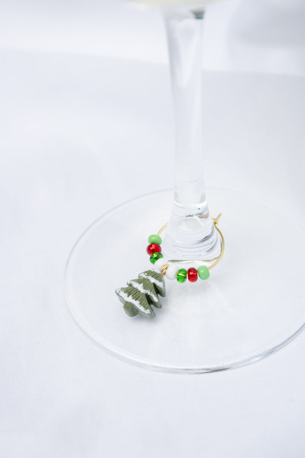 Clay Christmas Wine Glass Charms