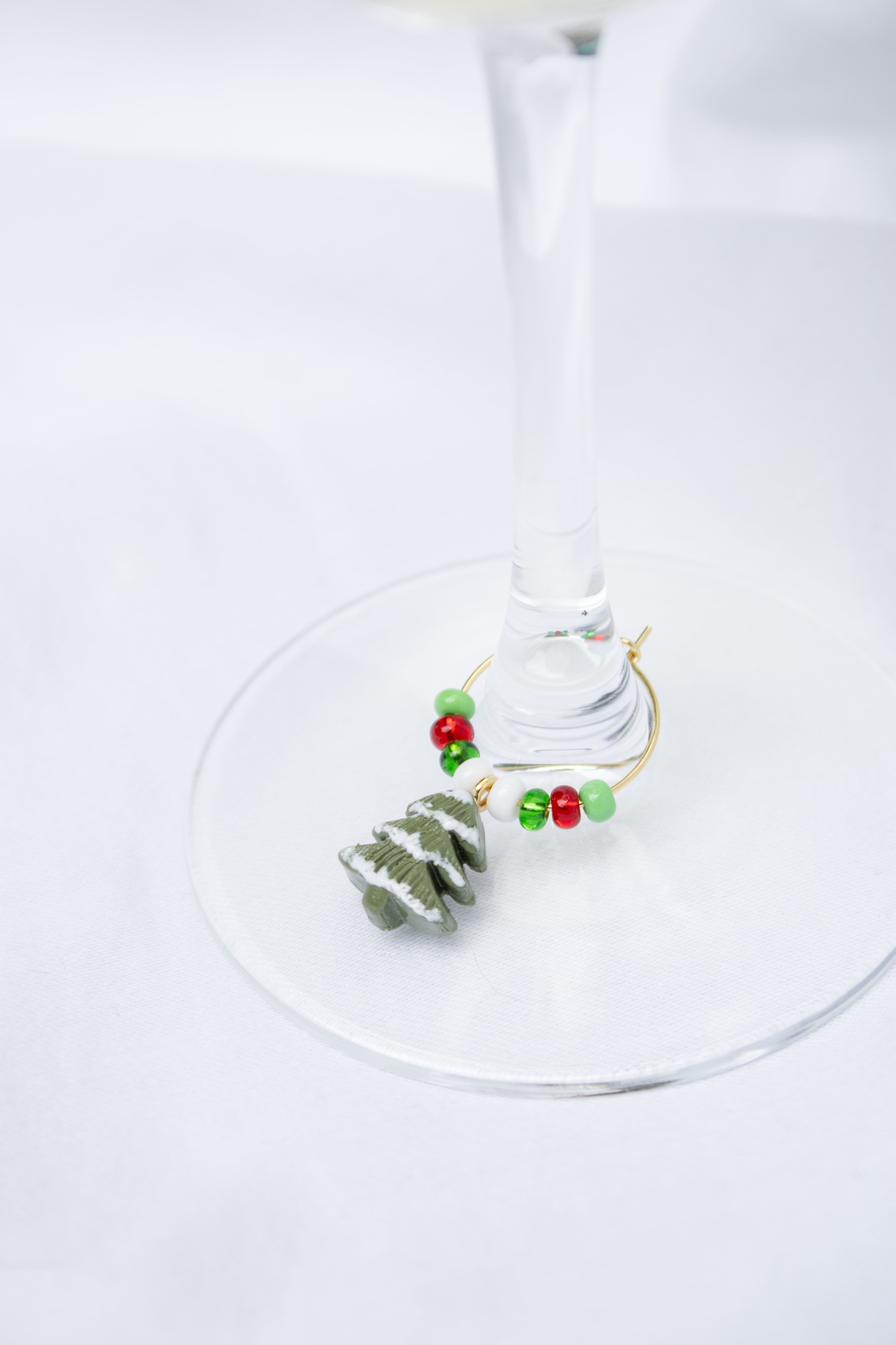 Clay Christmas Wine Glass Charms