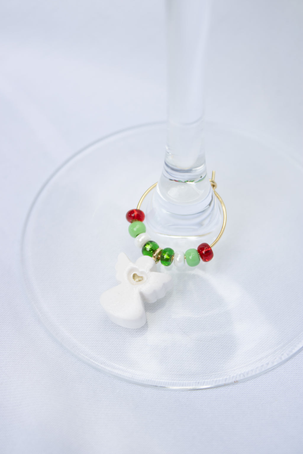 Clay Christmas Wine Glass Charms