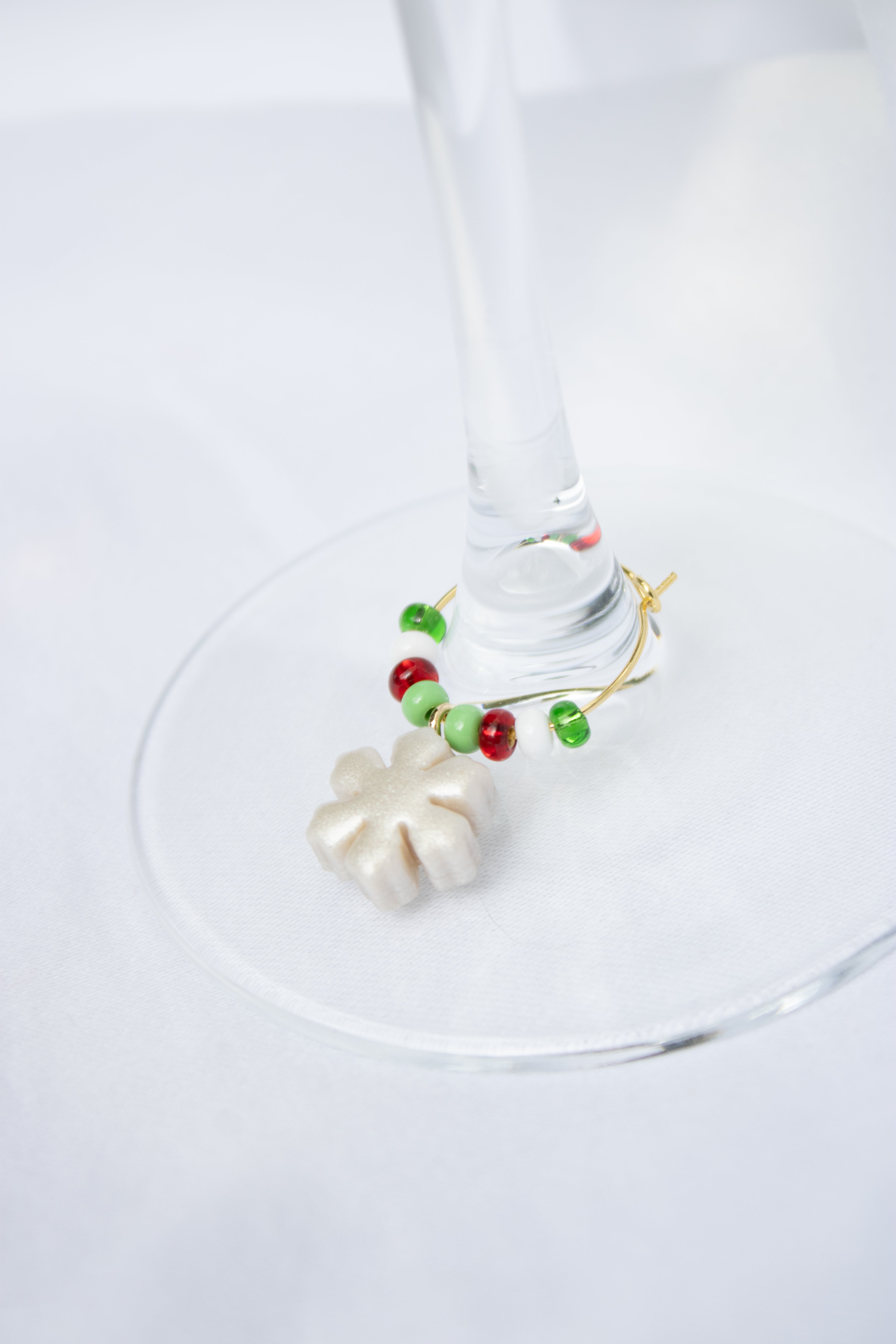 Clay Christmas Wine Glass Charms