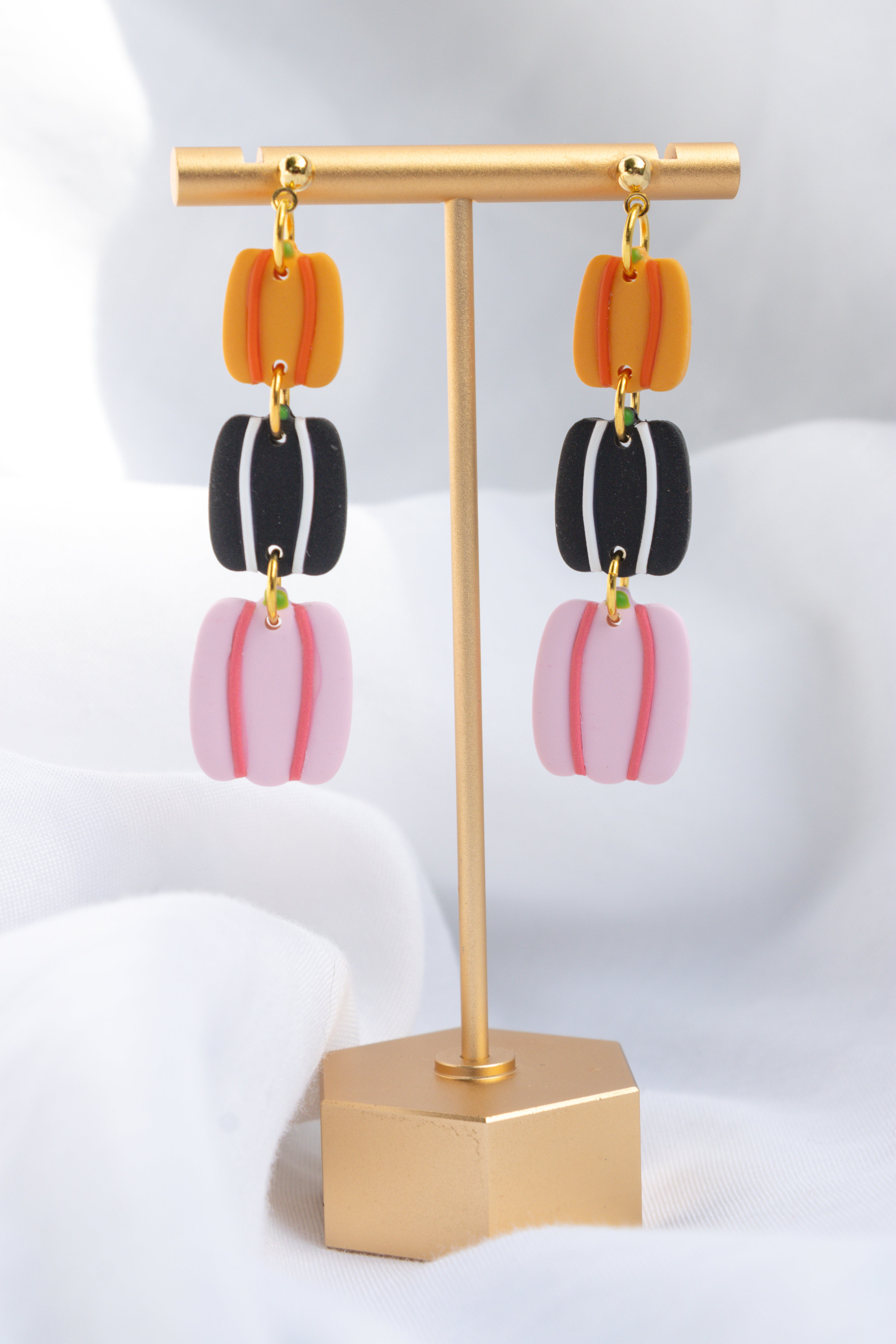 Colorful Pumpkin Dangles