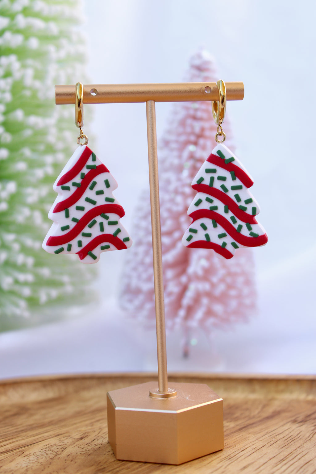 Christmas Tree Cake Dangles